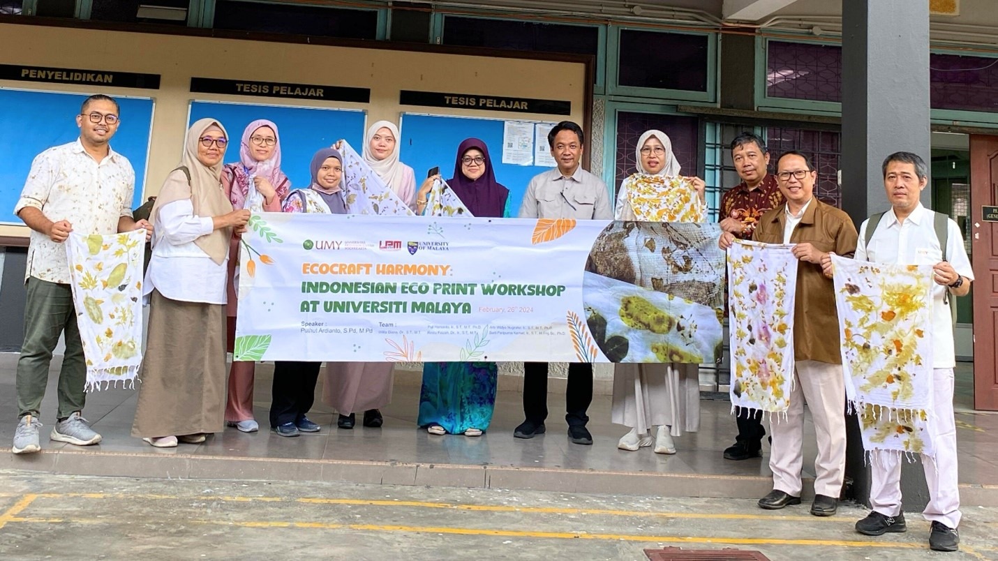 Eco craft harmony : Eco Print goes to Universiti Malaya